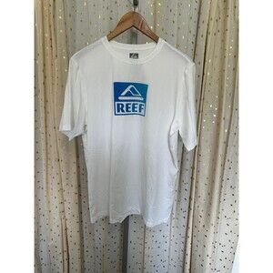 NWOT Reef Men's Ombre Logo Short Sleeve Rash Guard Swim Shirt L